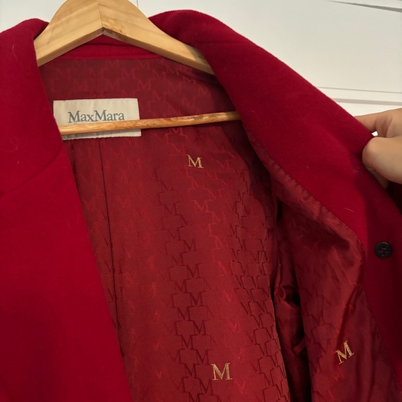 MAX MARA 101801 Madame Icon coat in red - Picture 2 of 7